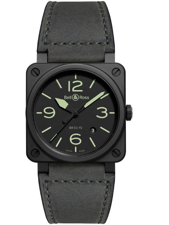 bell and ross BR 03-92 Nightlum BR0392-BL3-CE/SCA watch price